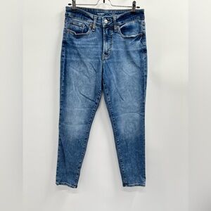 Womens Old Navy Medium Wash High Rise OG Straight Stretch Denim Jeans Size 4